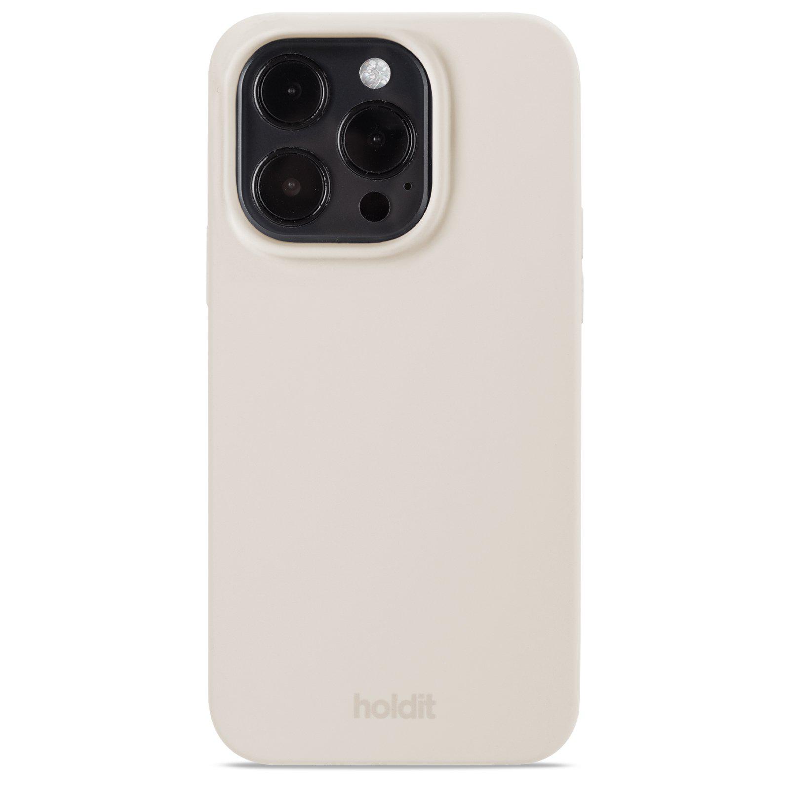 Гръб Holdit Silicone Case за iphone 15 Pro -  Light Beige