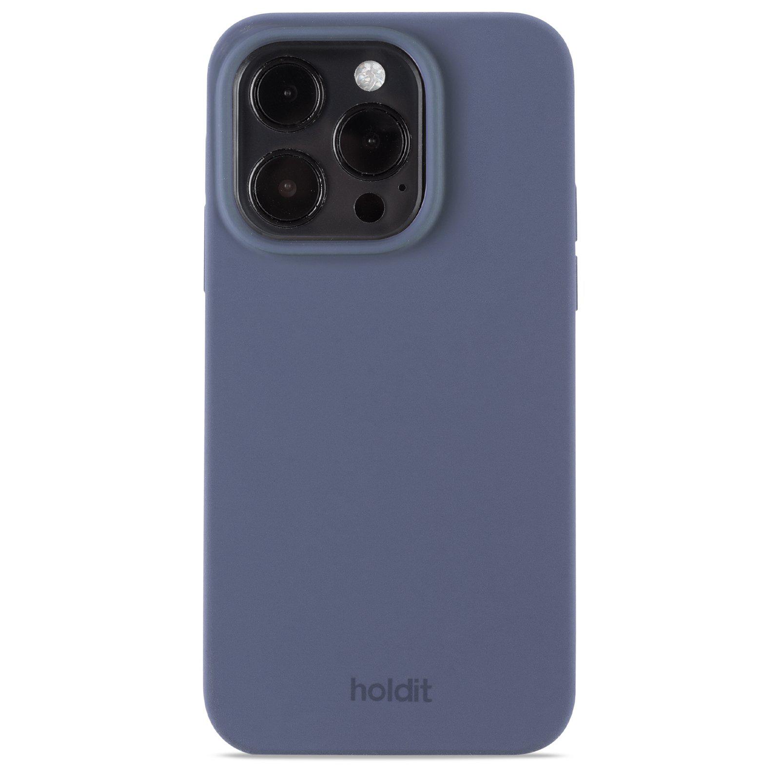 Гръб Holdit Silicone Case за iphone 15 Pro - Син