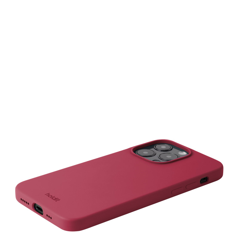 Гръб Holdit за iPhone 15 Pro, Silicone Case, Red Velvet
