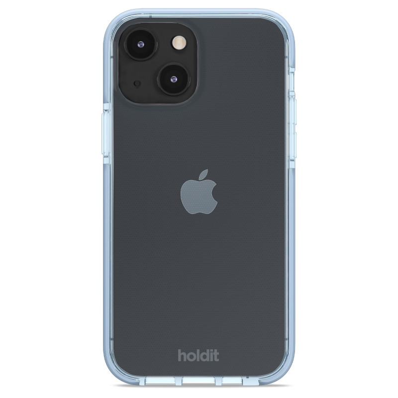 Гръб Holdit за iPhone 14, 13 , Seethru Case, Mineral Blue