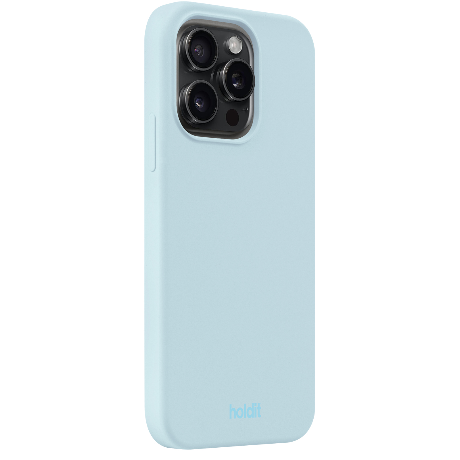 Гръб Holdit за iPhone 14 Pro, Silicone Case, Mineral Blue