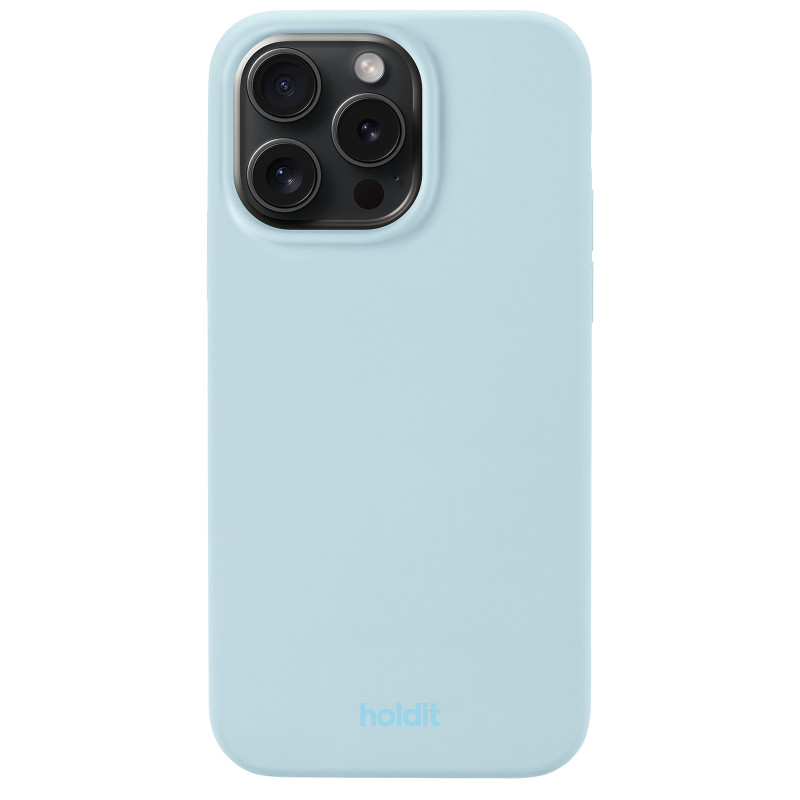 Гръб Holdit за iPhone 14 Pro Max, Silicone Case, Mineral Blue