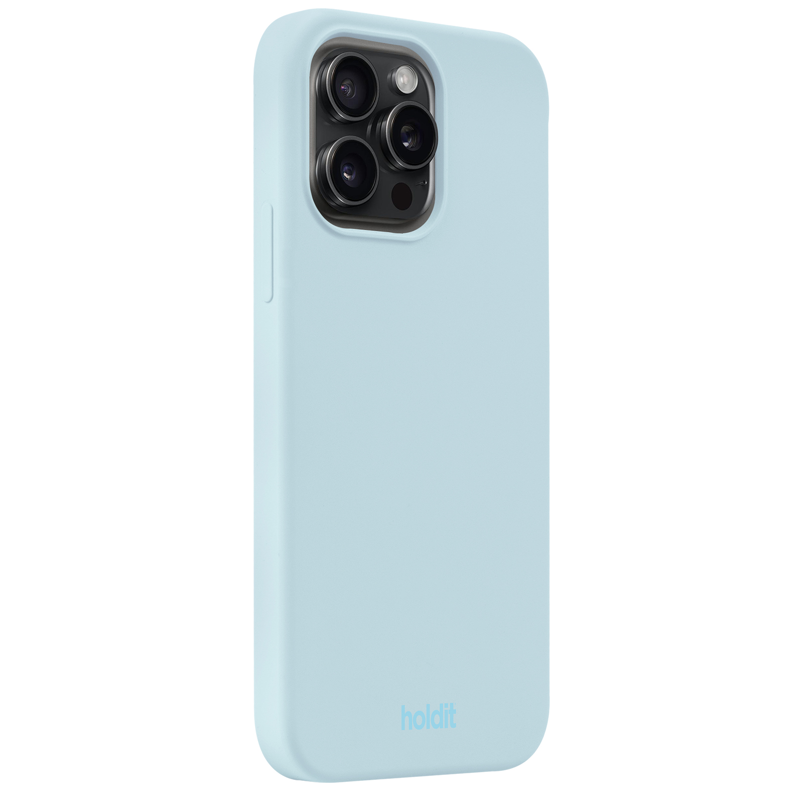 Гръб Holdit за iPhone 15 Pro Max, Silicone Case, Mineral Blue