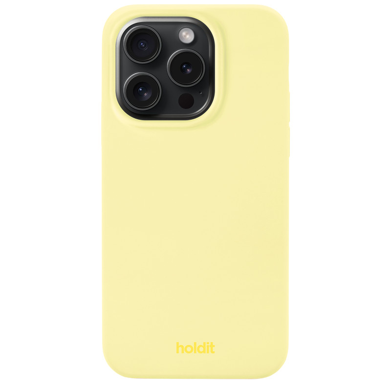 Гръб Holdit за iPhone 14 Pro, Silicone Case, Lemonade