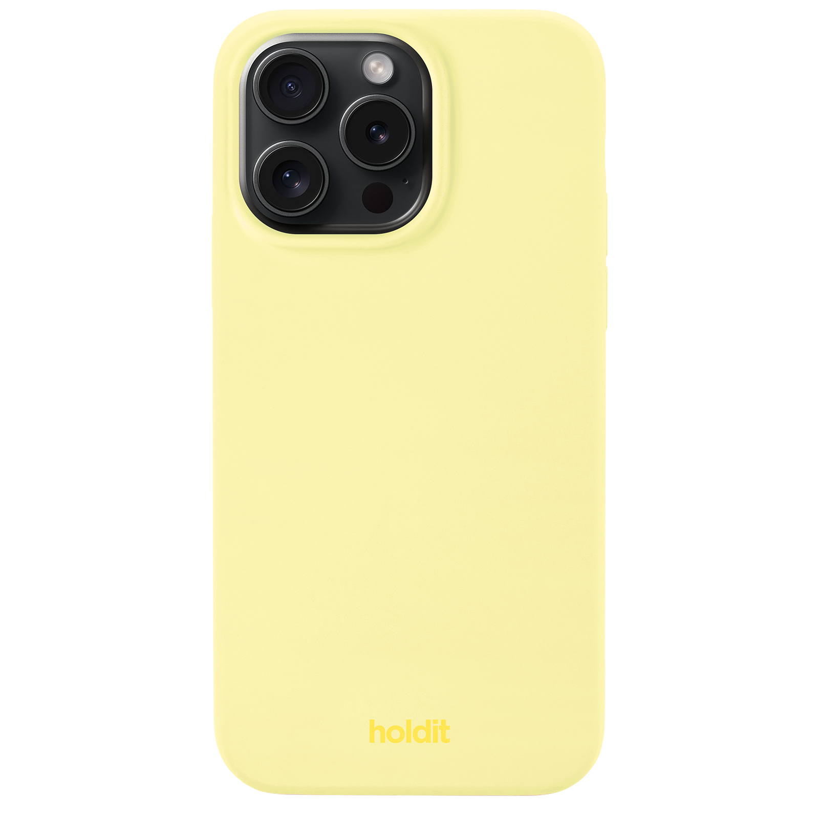 Гръб Holdit за iPhone 14 Pro Max, Silicone Case, Lemonade