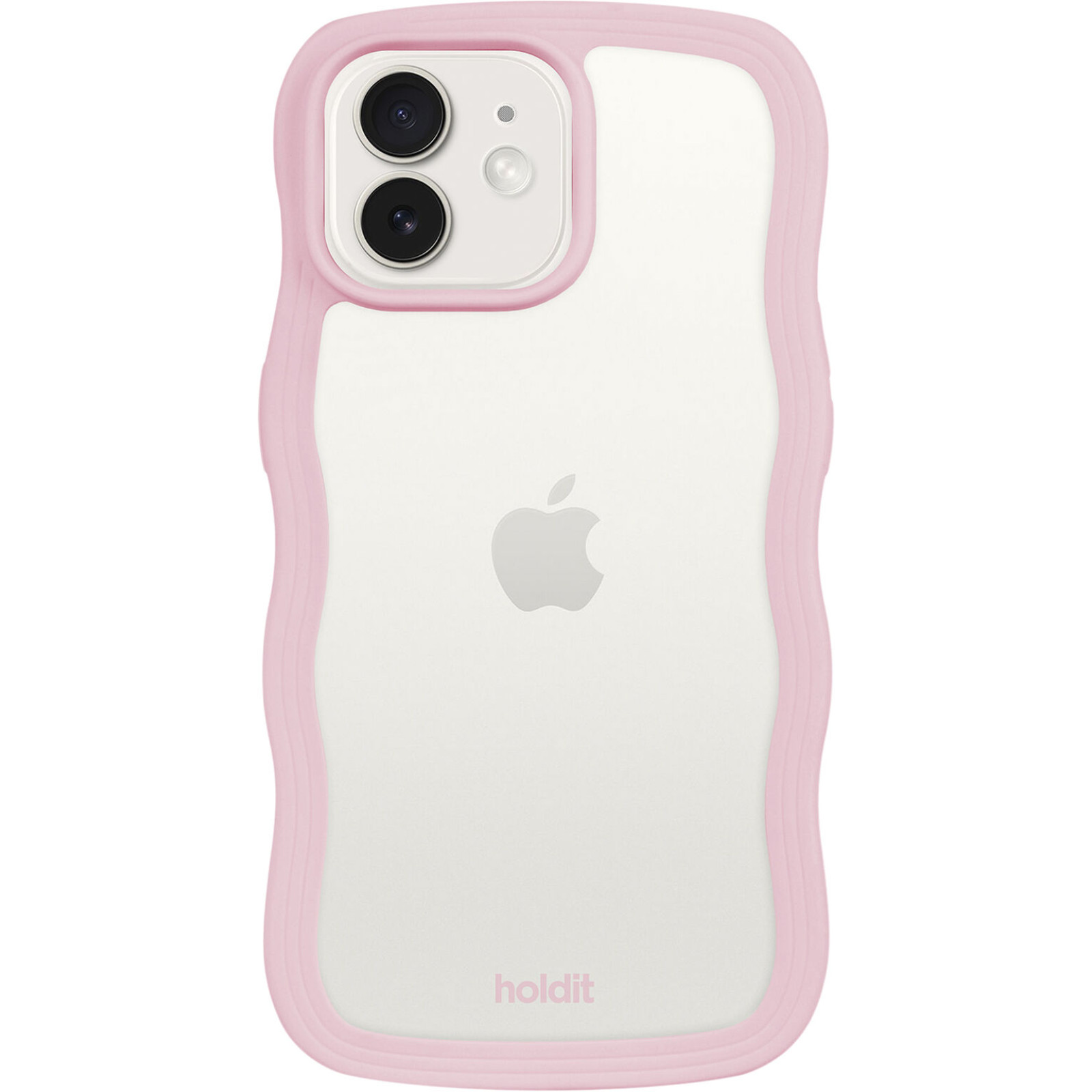 Гръб Holdit Wavy Case iPhone за 12/12 Pro - Розова рамка