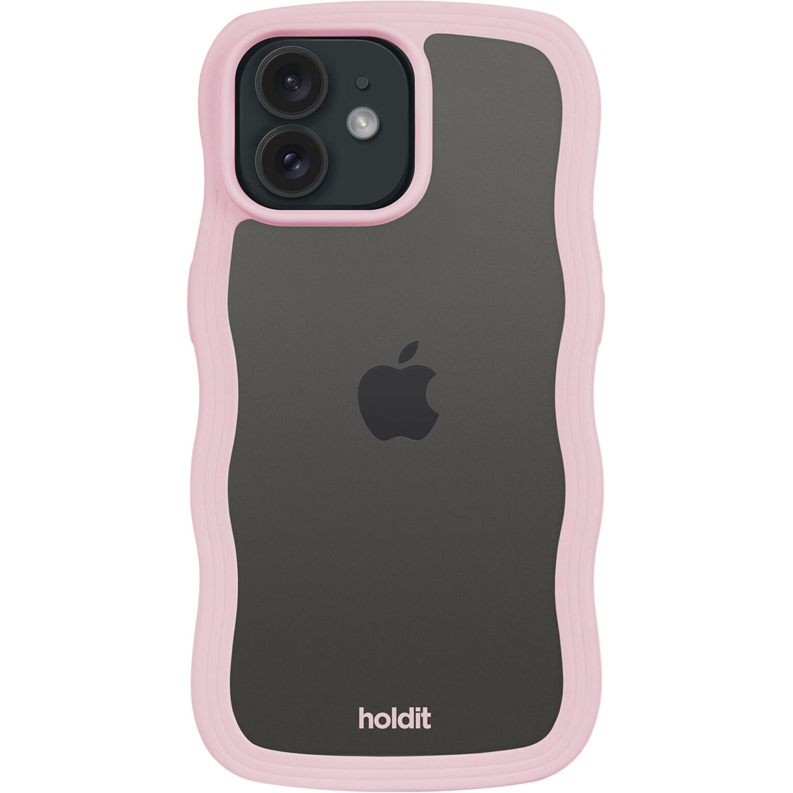 Гръб Holdit Wavy Case iPhone за 12/12 Pro - Розова рамка