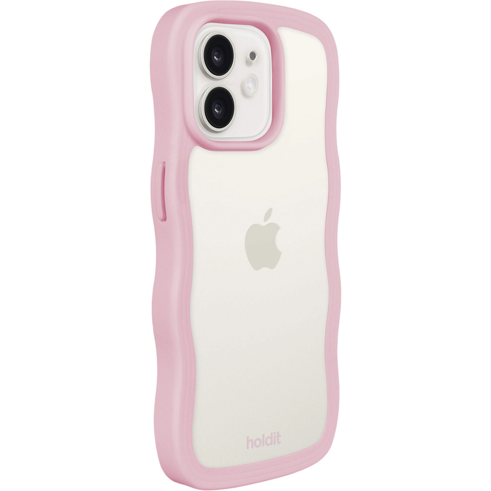 Гръб Holdit Wavy Case iPhone за 12/12 Pro - Розова рамка