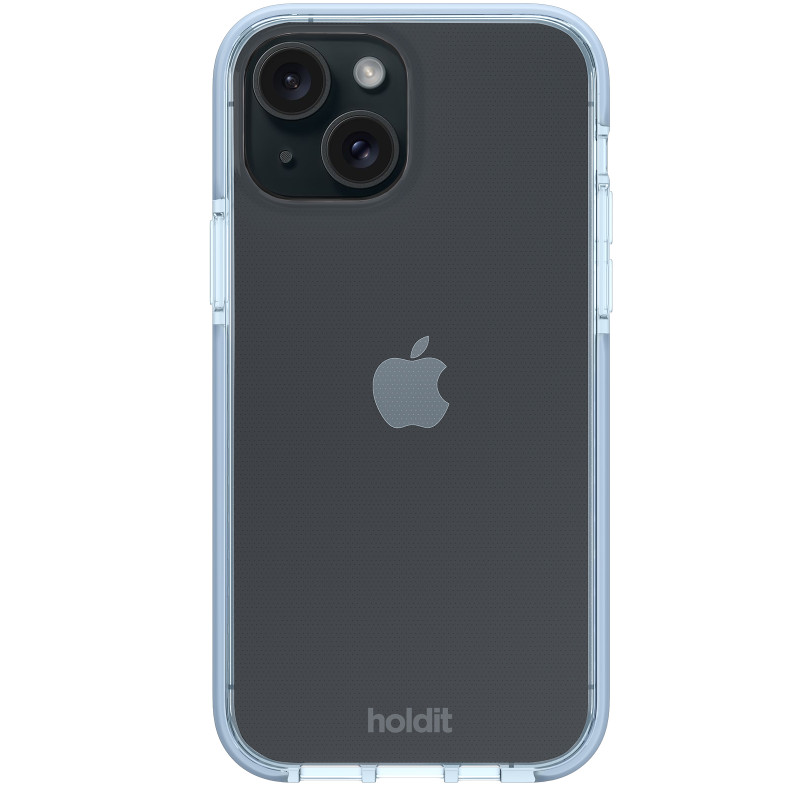 Гръб Holdit за iPhone 15, Seethru Case, Mineral Blue