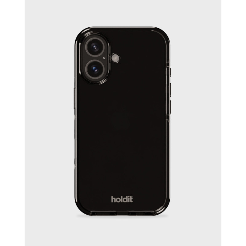 Гръб Holdit Seethru Case за iPhone 16 - Черен