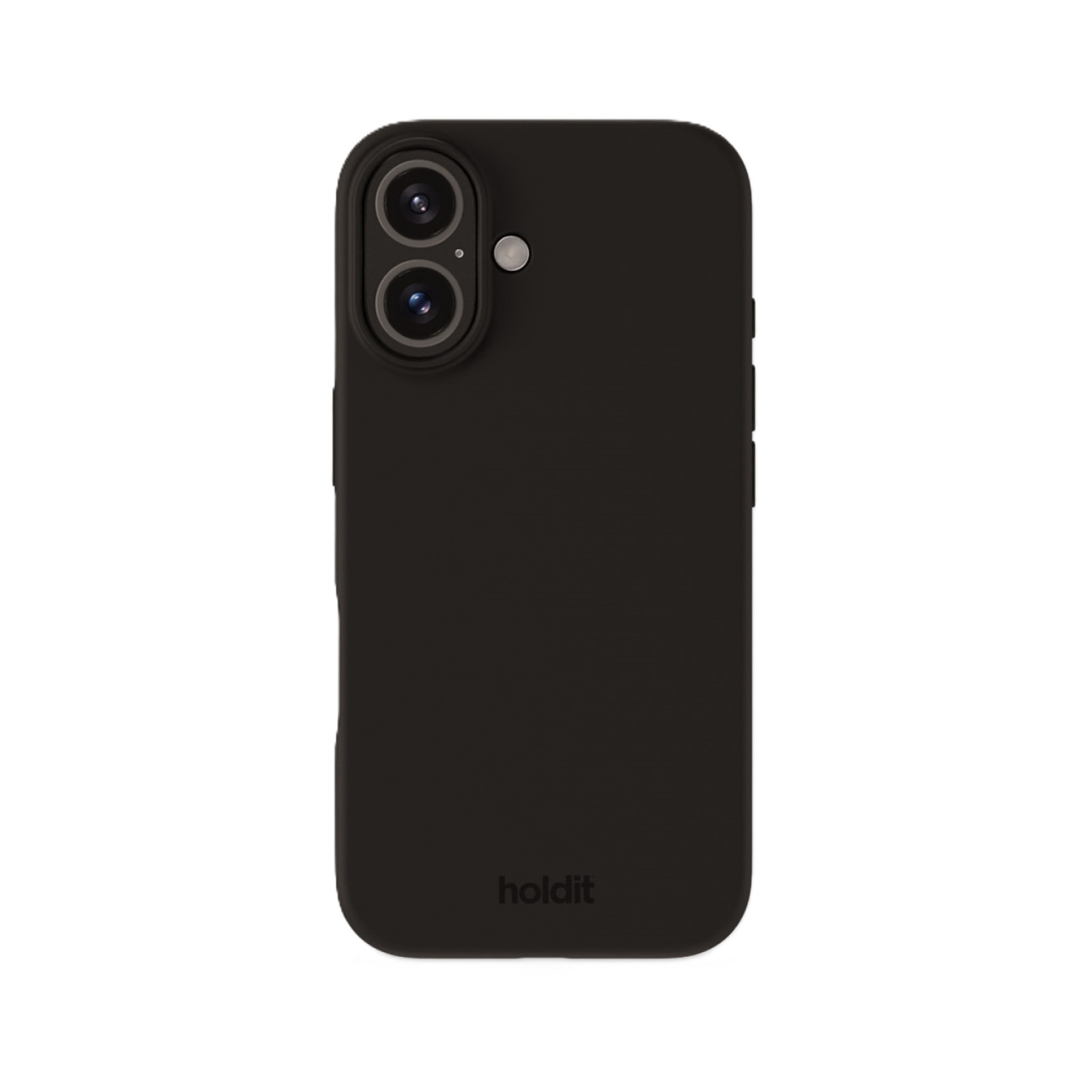 Гръб Holdit Silicone Case за iPhone 16 - Черен