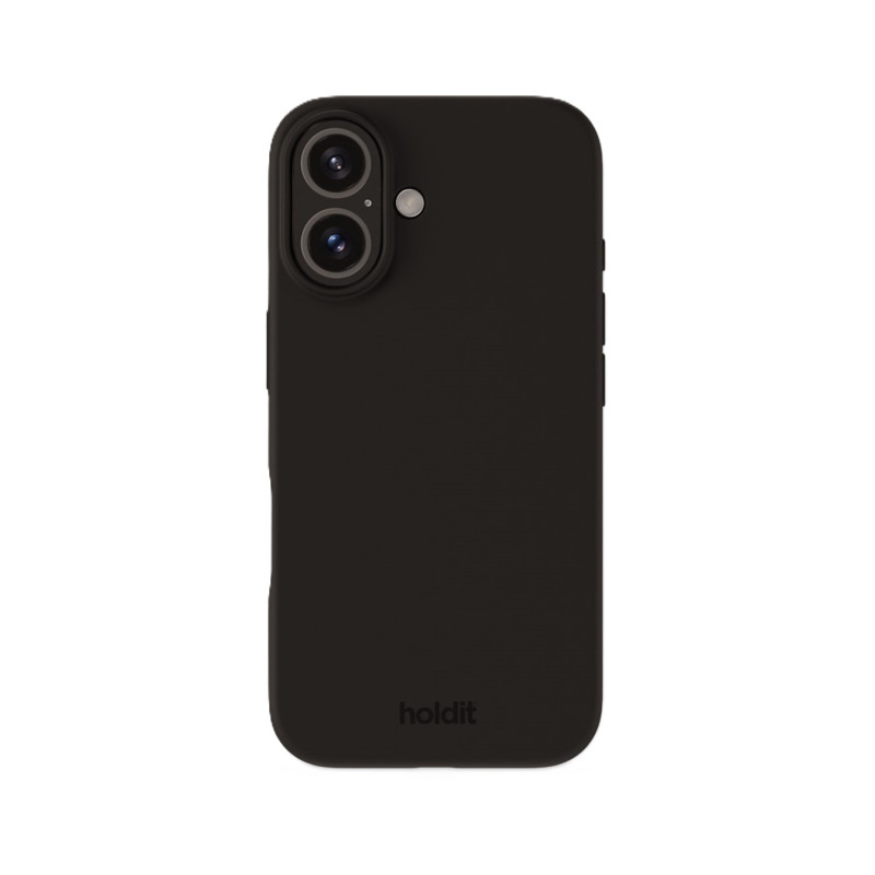 Гръб Holdit Silicone Case за iPhone 16 - Черен