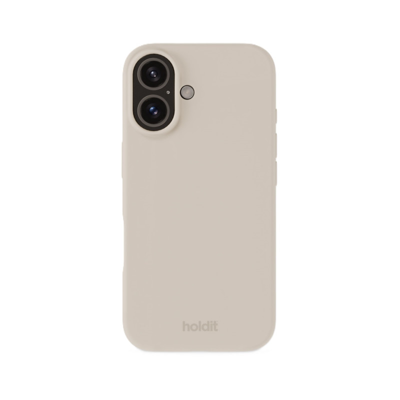 Гръб Holdit Silicone Case за iPhone 16 - Light Beige