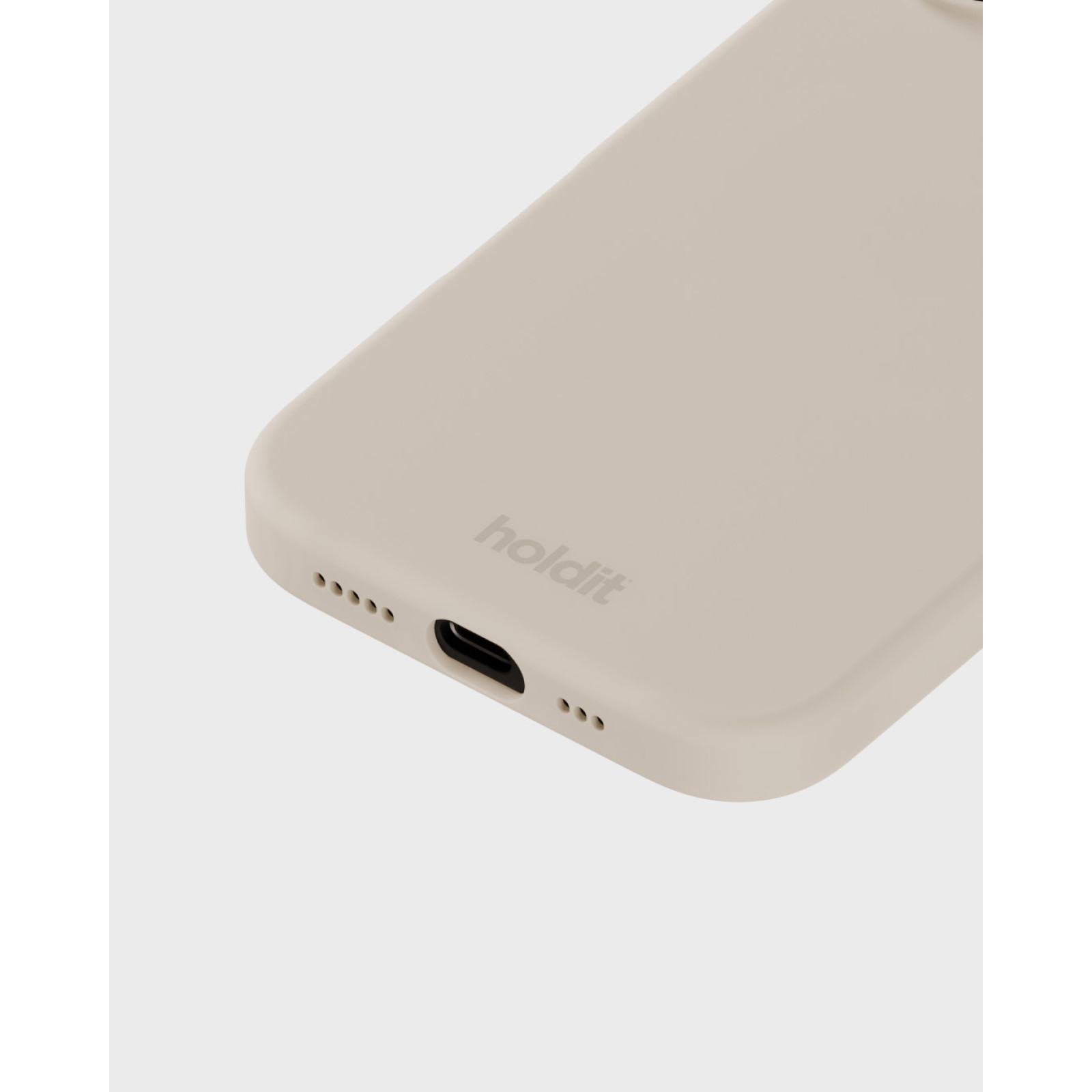 Гръб Holdit Silicone Case за iPhone 16 - Light Beige