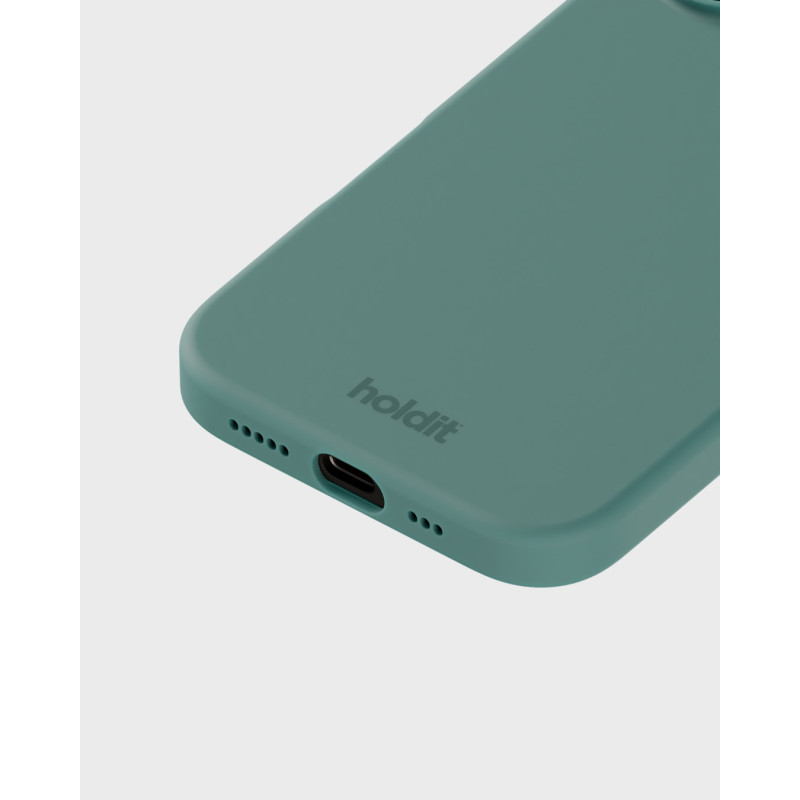 Гръб Holdit Silicone Case за iPhone 16 - Moss Green