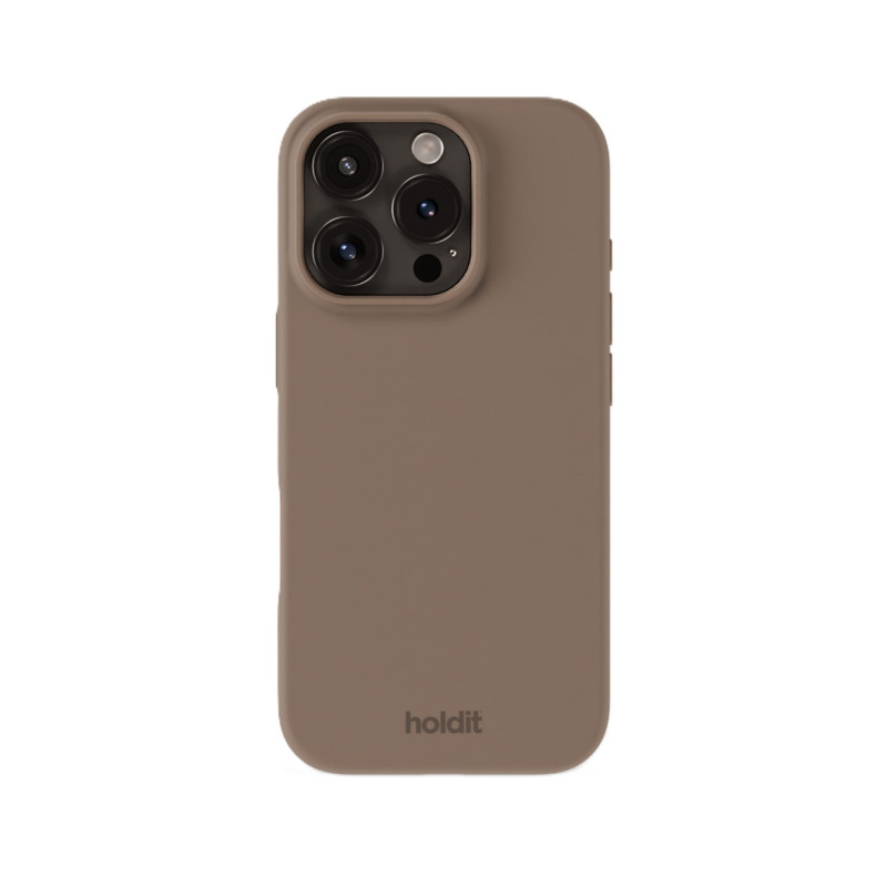 Гръб Holdit Silicone Case за iPhone 16 Pro - Mocha Brown