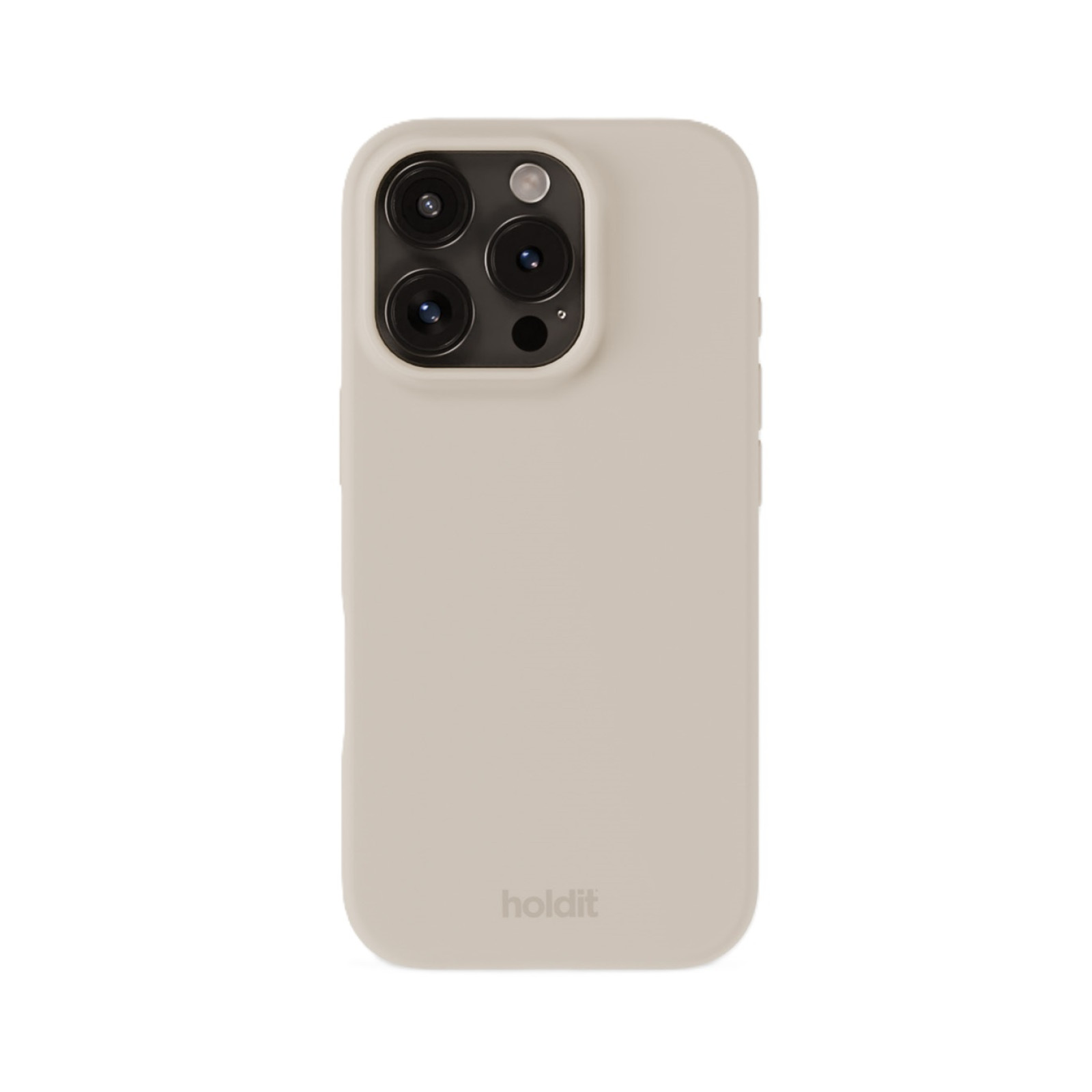 Гръб Holdit Silicone Case за iPhone 16 Pro - Light Beige