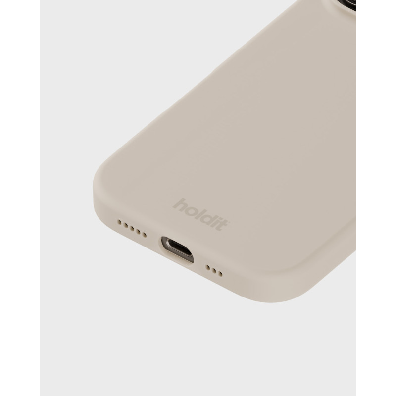 Гръб Holdit Silicone Case за iPhone 16 Pro - Light Beige