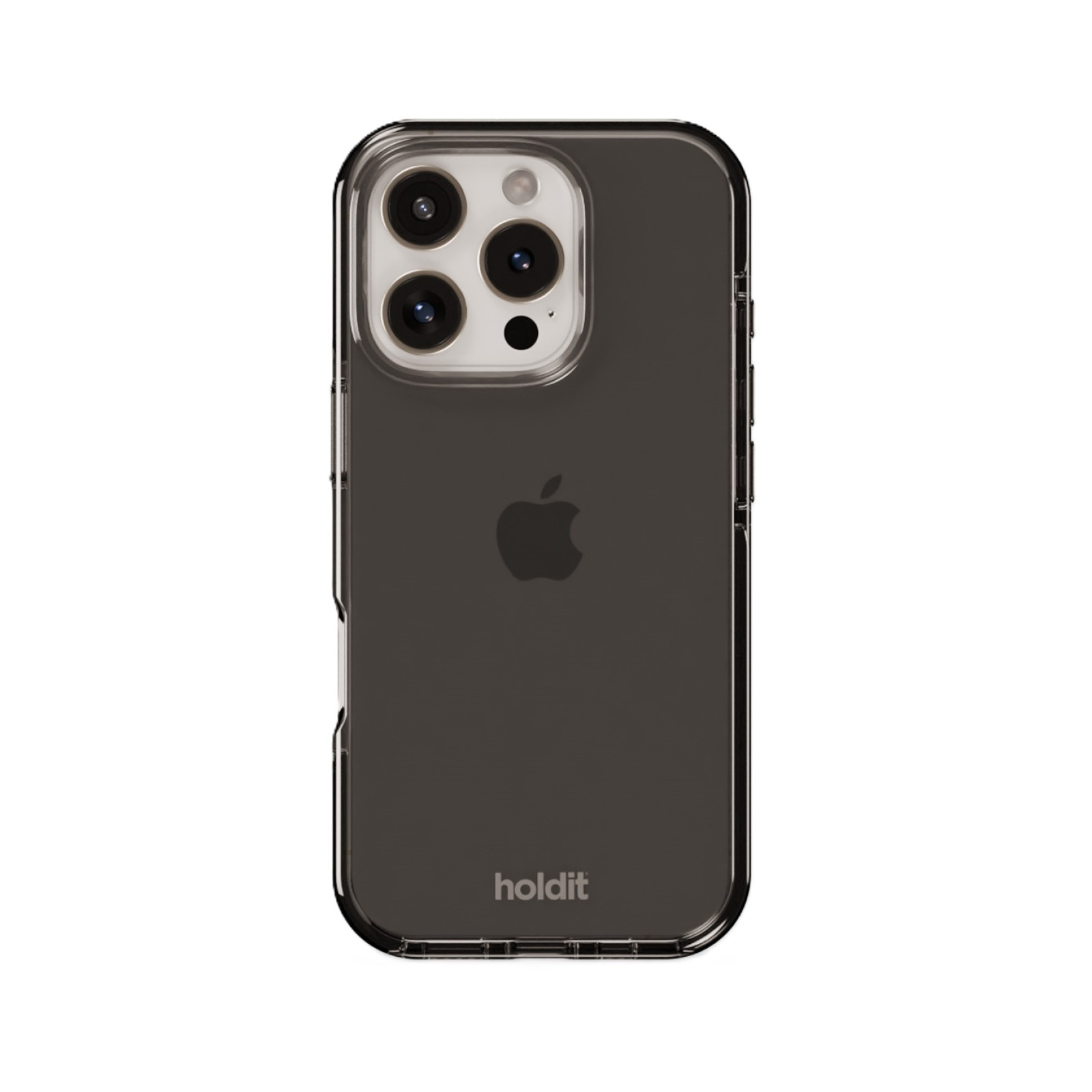 Гръб Holdit Seethru Case за iPhone 16 Pro - Черен