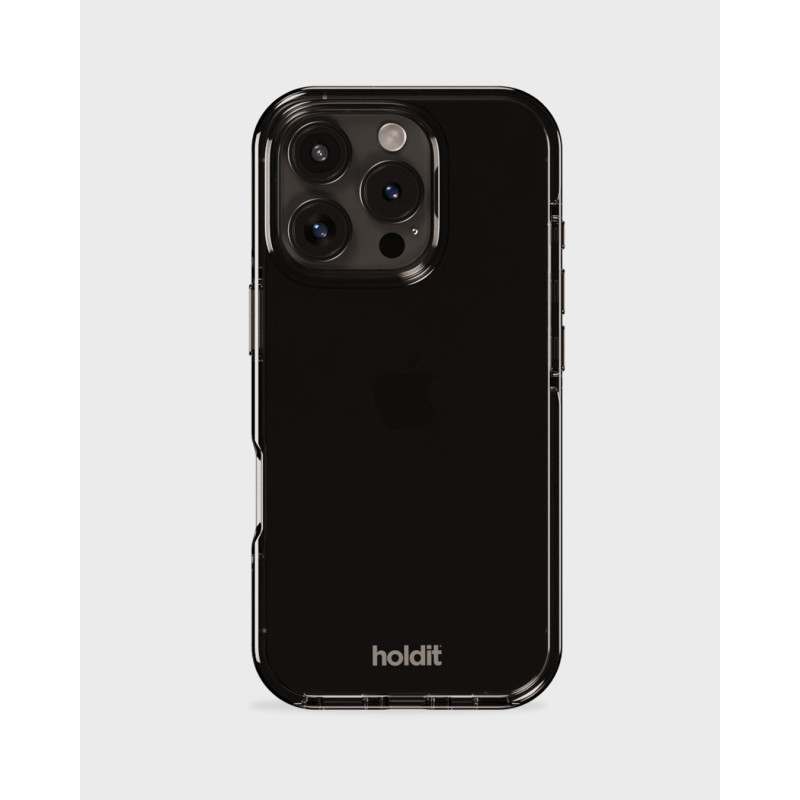 Гръб Holdit Seethru Case за iPhone 16 Pro - Черен