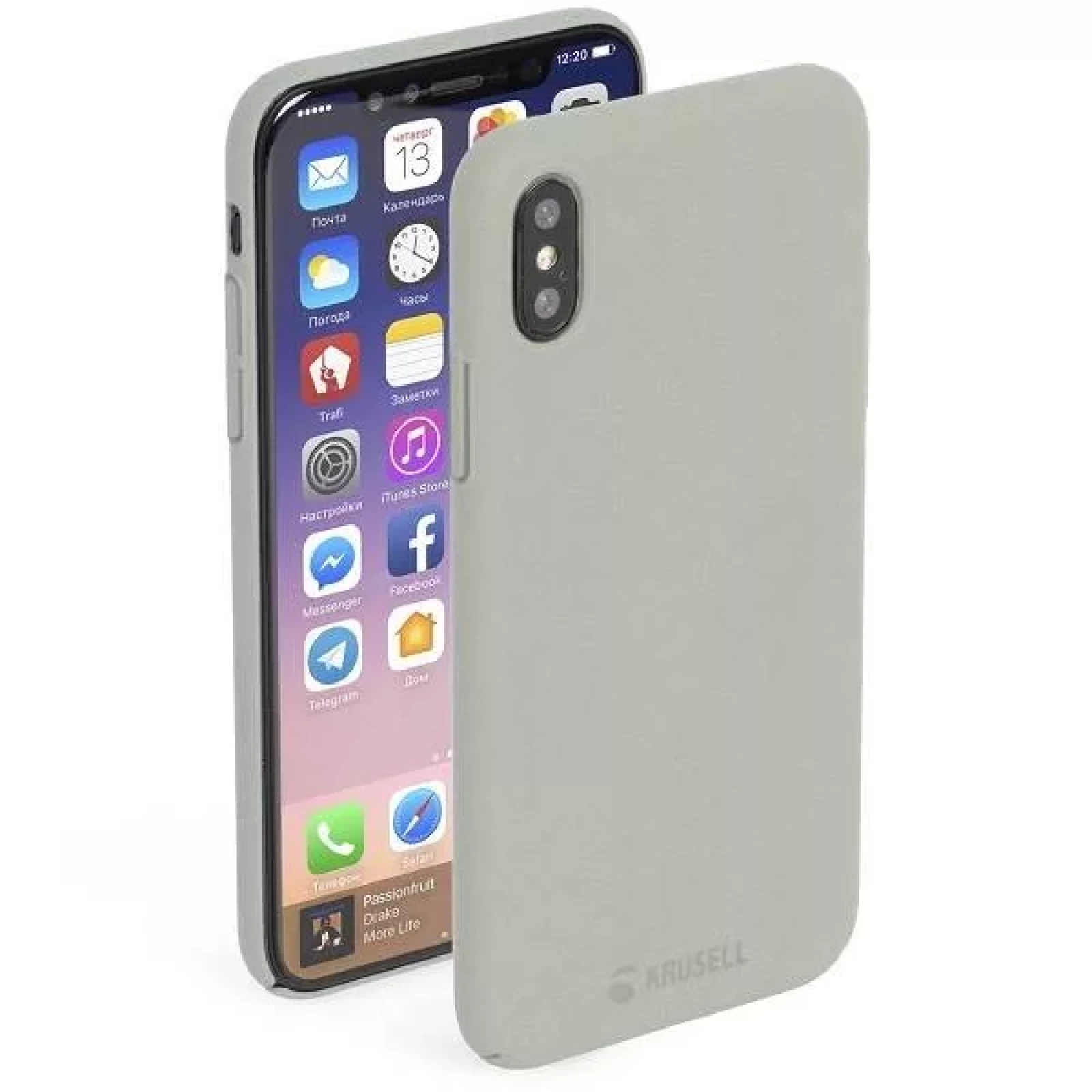 Гръб Krusell Sandby Cover за Apple Iphone X/XS Sand