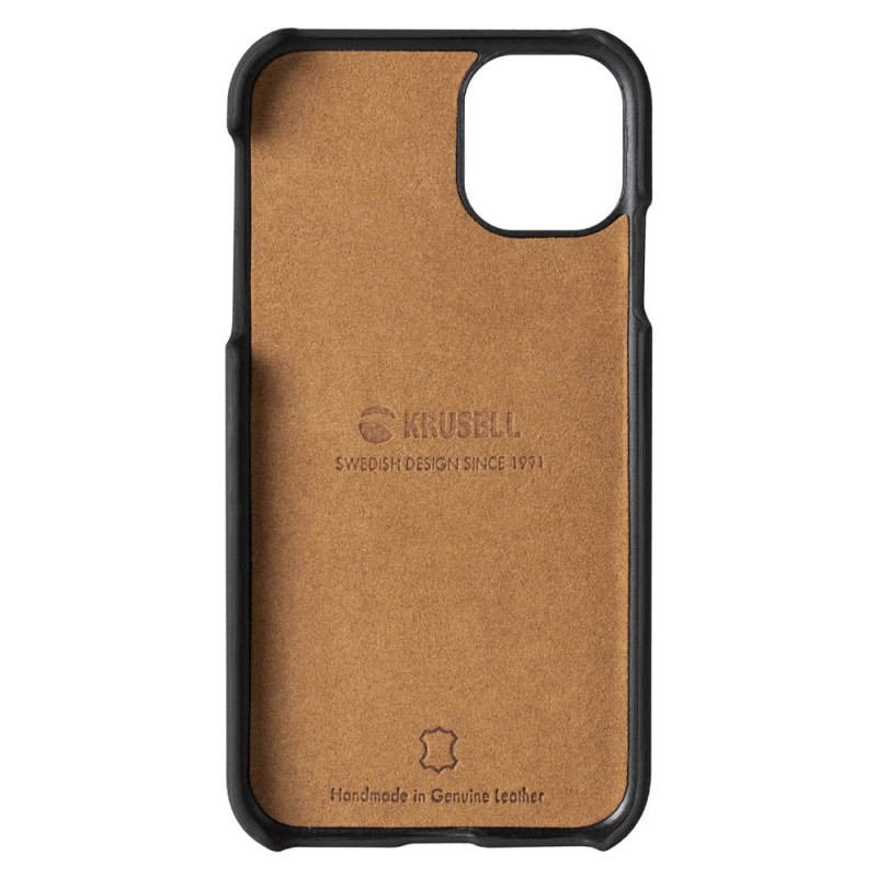 Гръб Krusell Sunne CardCover естествена кожа за iPhone 11 Pro Max Vintage - Черен - iPhone 11 Pro Max | Phoneplay.bg