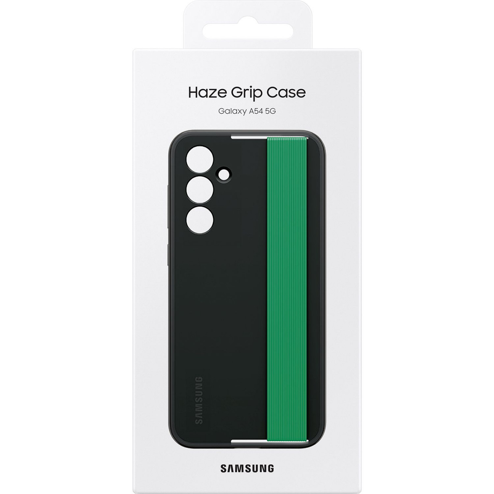 Оригинален гръб Samsung Slim Strap Cover за Samsung Galaxy A54 5G - Черен, EF-XA546CBE
