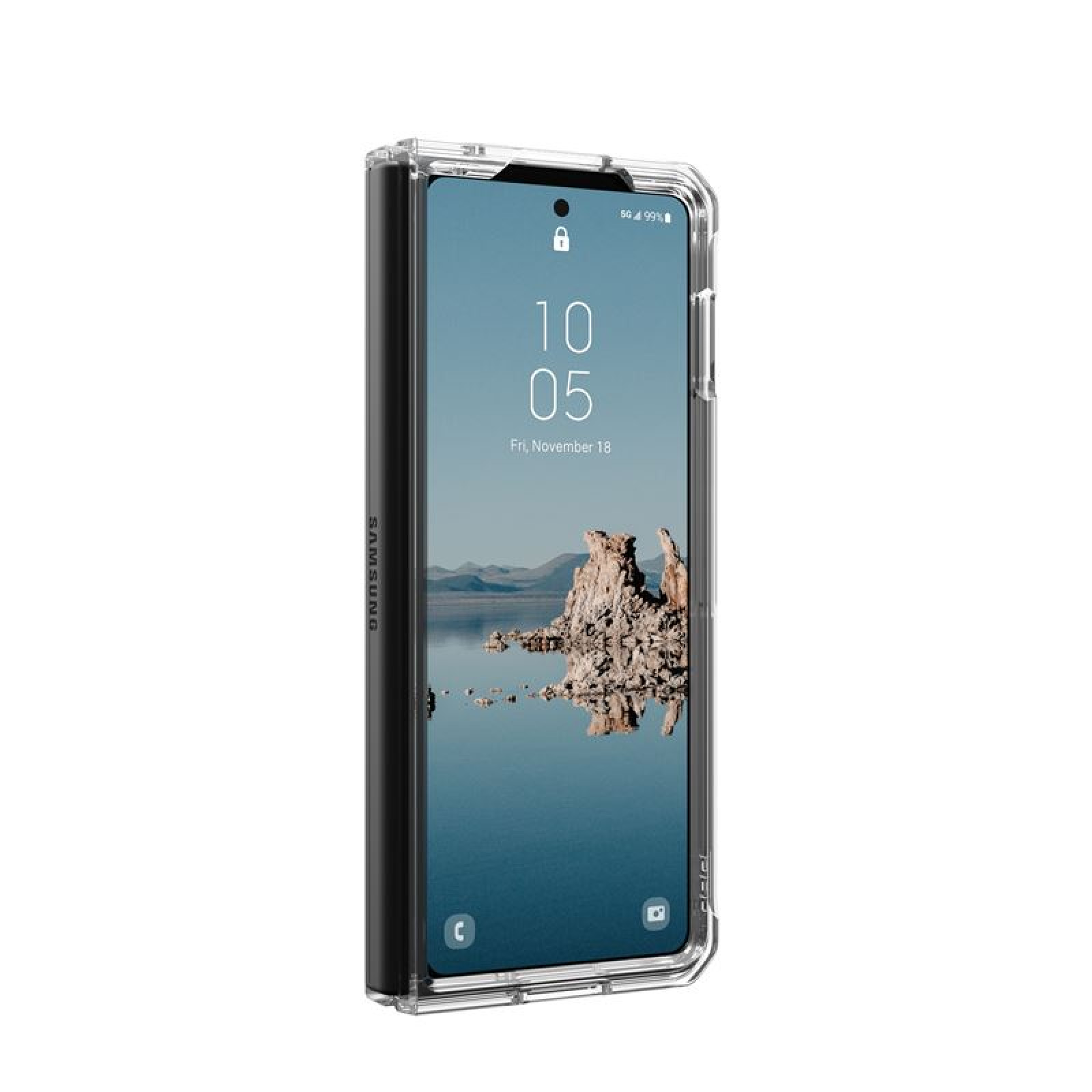 Гръб UAG Plyo Pro за Samsung Galaxy Z Fold 5 - Прозрачен/сребрист