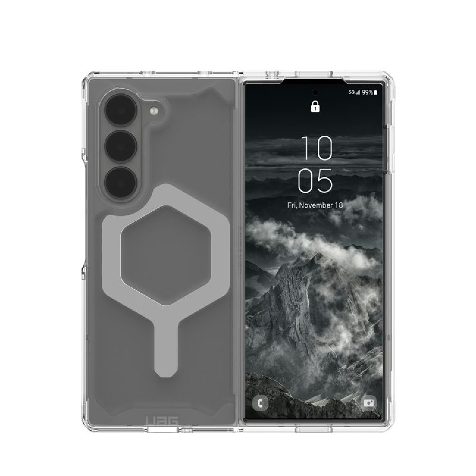 Гръб UAG за Samsung Galaxy Z Fold 6, Plyo Pro  Ice, silver