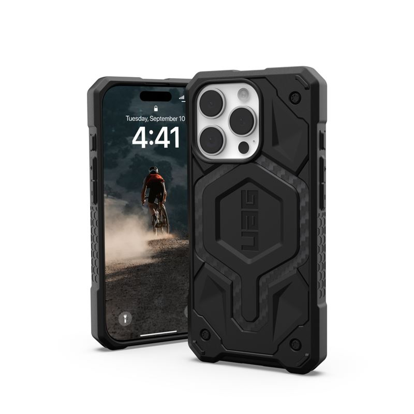 Гръб UAG Monarch Pro за iPhone 16 Pro - Carbon Fiber