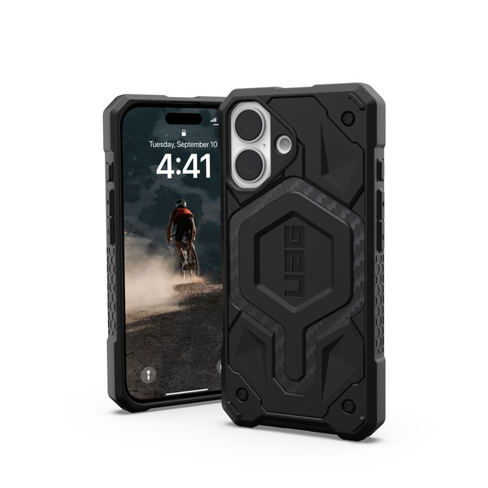 Гръб UAG Monarch Pro за iPhone 16 - Carbon Fiber