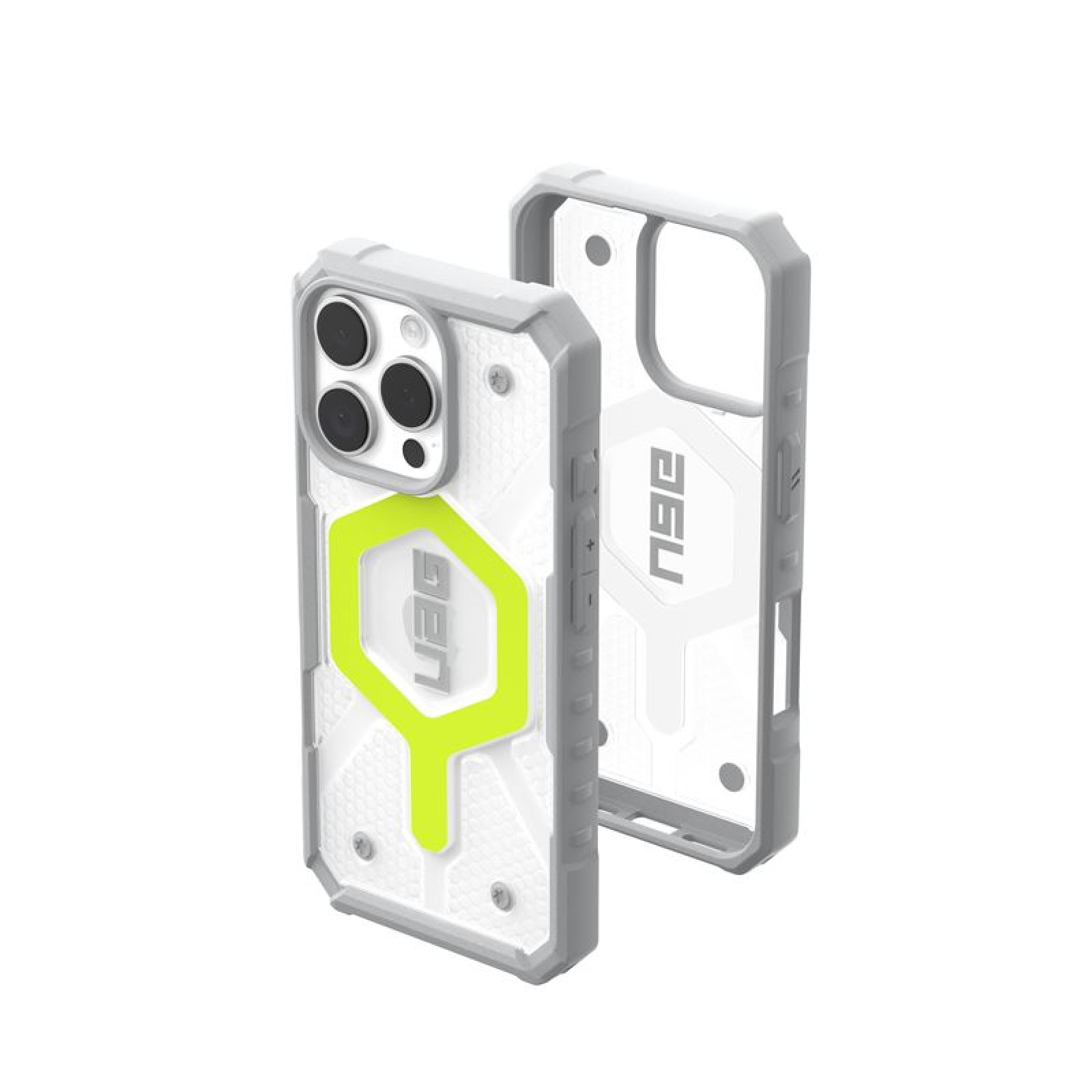 Гръб UAG Pathfinder Clear Magsafe за iPhone 16 Pro - Active Neon