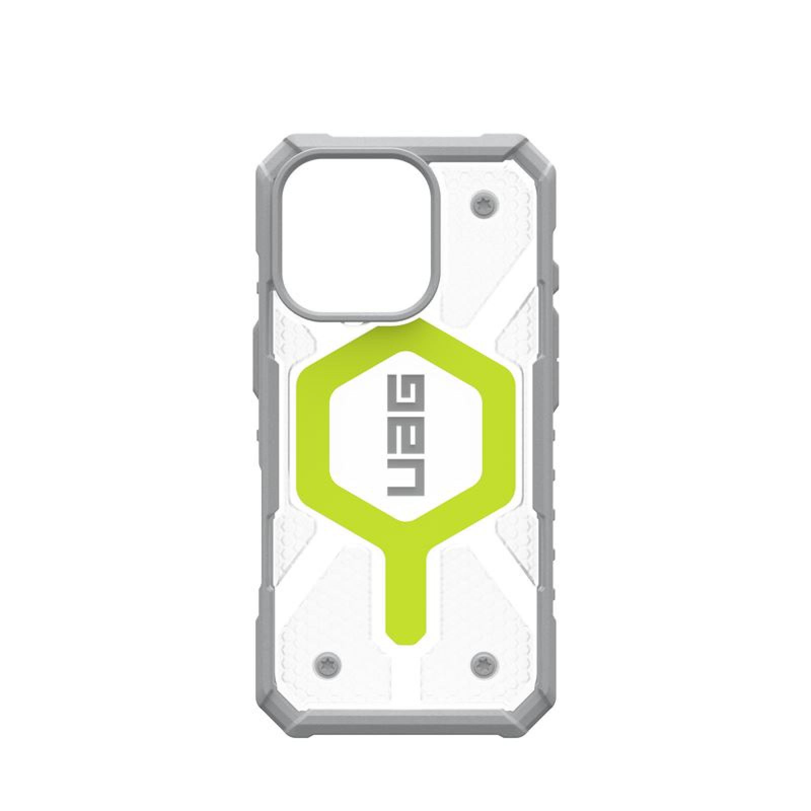 Гръб UAG Pathfinder Clear Magsafe за iPhone 16 Pro Max - Active Neon