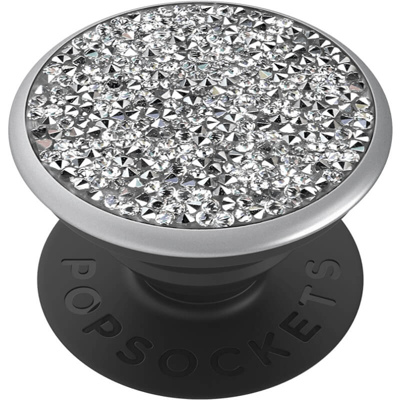 Popsocket за телефон LUXE Swarovski crystals - Сребрист - Джаджи | Phoneplay.bg