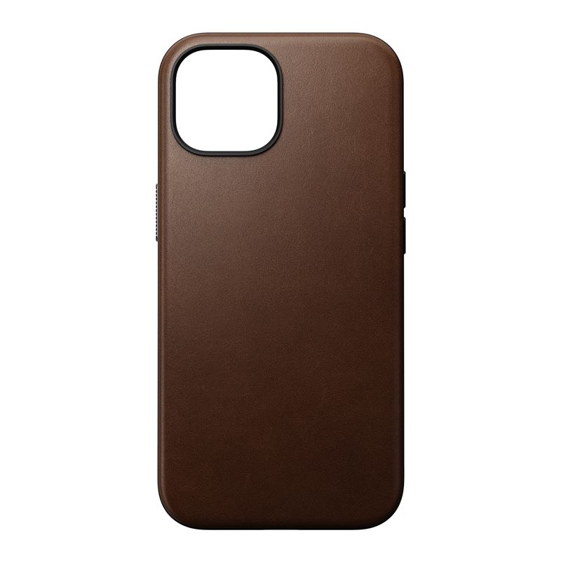 Гръб Nomad Modern Leather Case за iPhone 15 - Кафяв