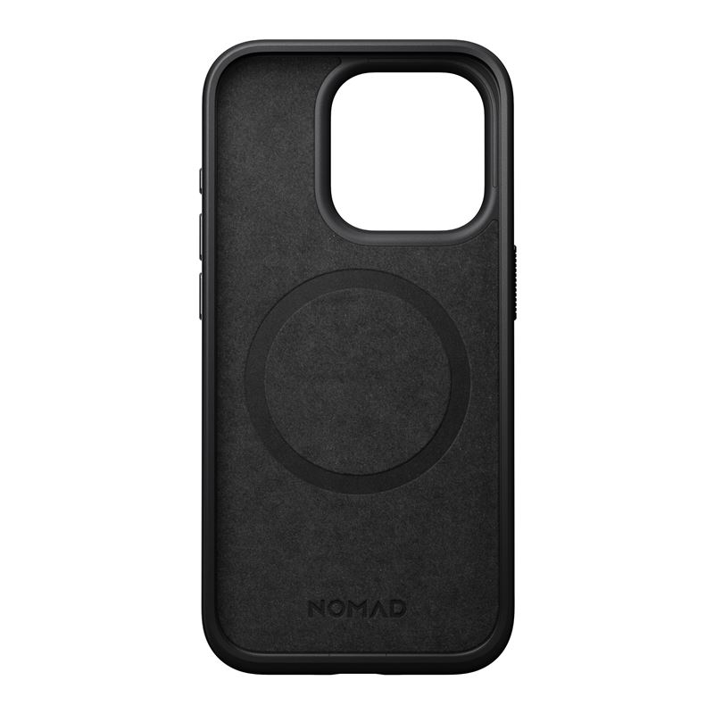 Гръб Nomad за iPhone 15 Pro ,Modern Leather Case, Черен