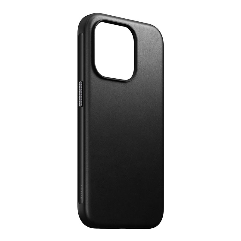 Гръб Nomad за iPhone 15 Pro ,Modern Leather Case, Черен