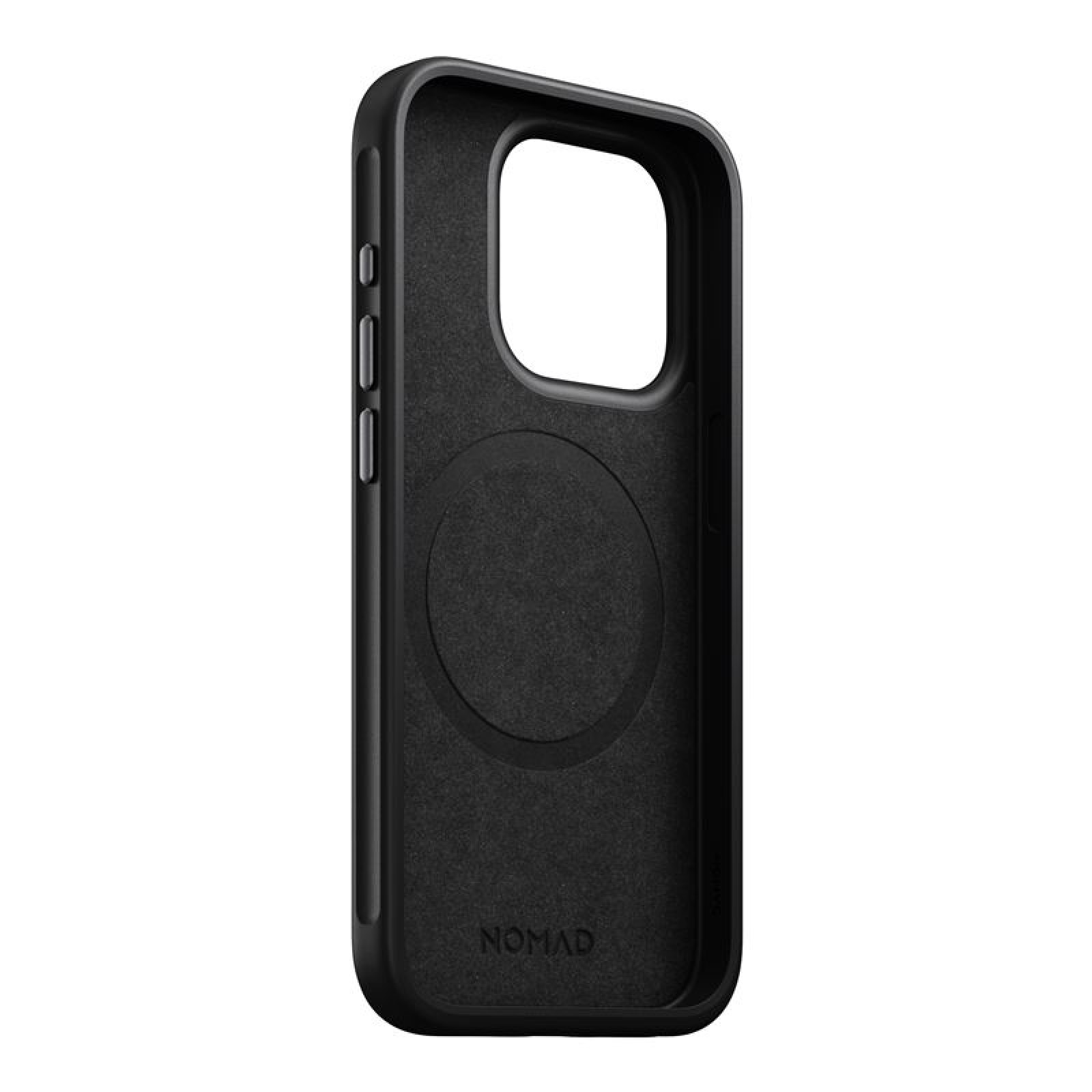 Гръб Nomad за iPhone 15 Pro ,Modern Leather Case, Черен