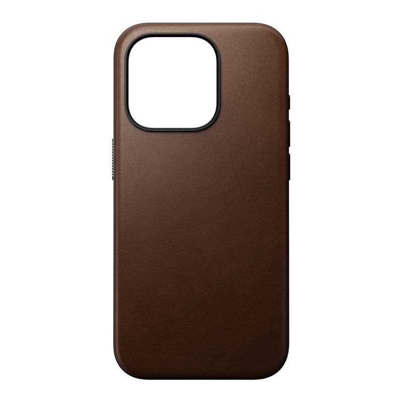 Гръб Nomad за iPhone 15 Pro, Modern Leather Case, ...