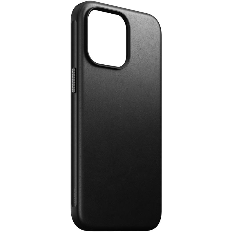 Гръб Nomad за iPhone 15 Pro Max, Modern Leather Case, Черен