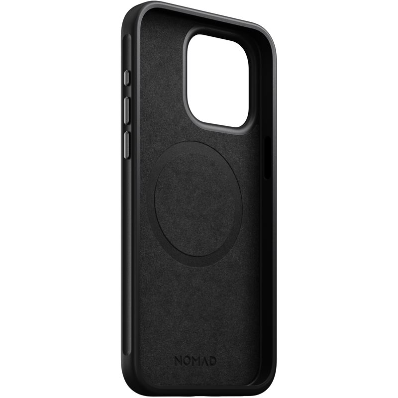 Гръб Nomad за iPhone 15 Pro Max, Modern Leather Case, Черен