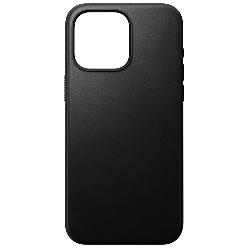 Гръб Nomad за iPhone 15 Pro Max, Modern Leather Case, Черен