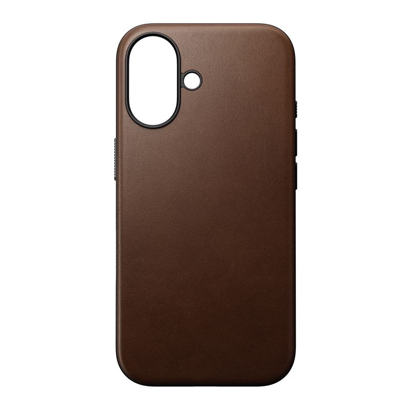 Гръб Nomad Modern Leather за  iPhone 16 - Кафяв...