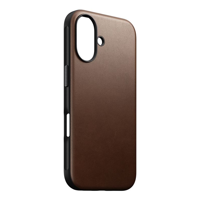 Гръб Nomad Modern Leather за  iPhone 16 - Кафяв