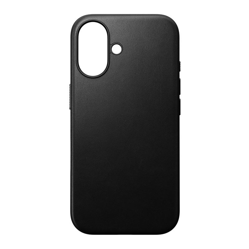 Гръб Nomad Modern Leather case за iPhone 16 - Чере...