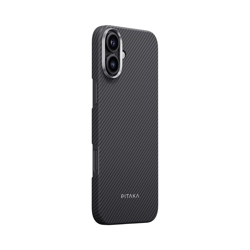 Гръб Pitaka MagEZ Case 5 за iPhone 16 - Black/Grey Twil