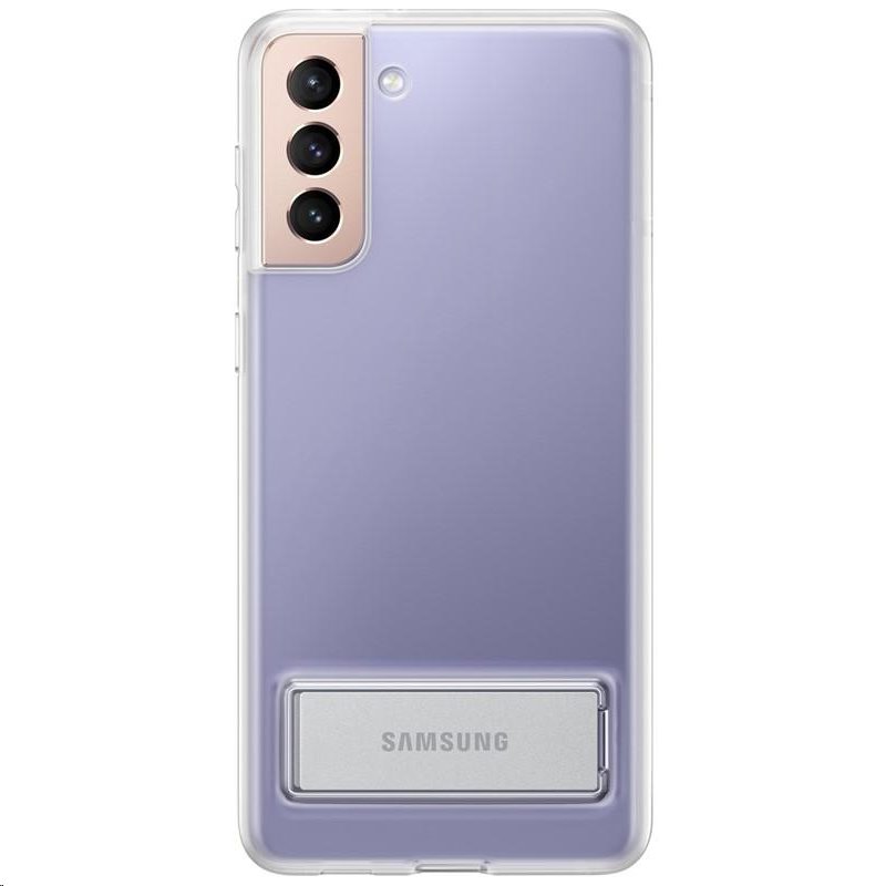 Оригинален гръб Samsung Clear Standing Cover for Galaxy S21 Plus - Прозрачен, EF-JG996CTE