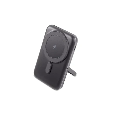 Външна батерия ttec ReCharger Pro M 10.000mAh LCD MagSafe Comp. PD 20W Wireless Powerbank w Stand - Черна