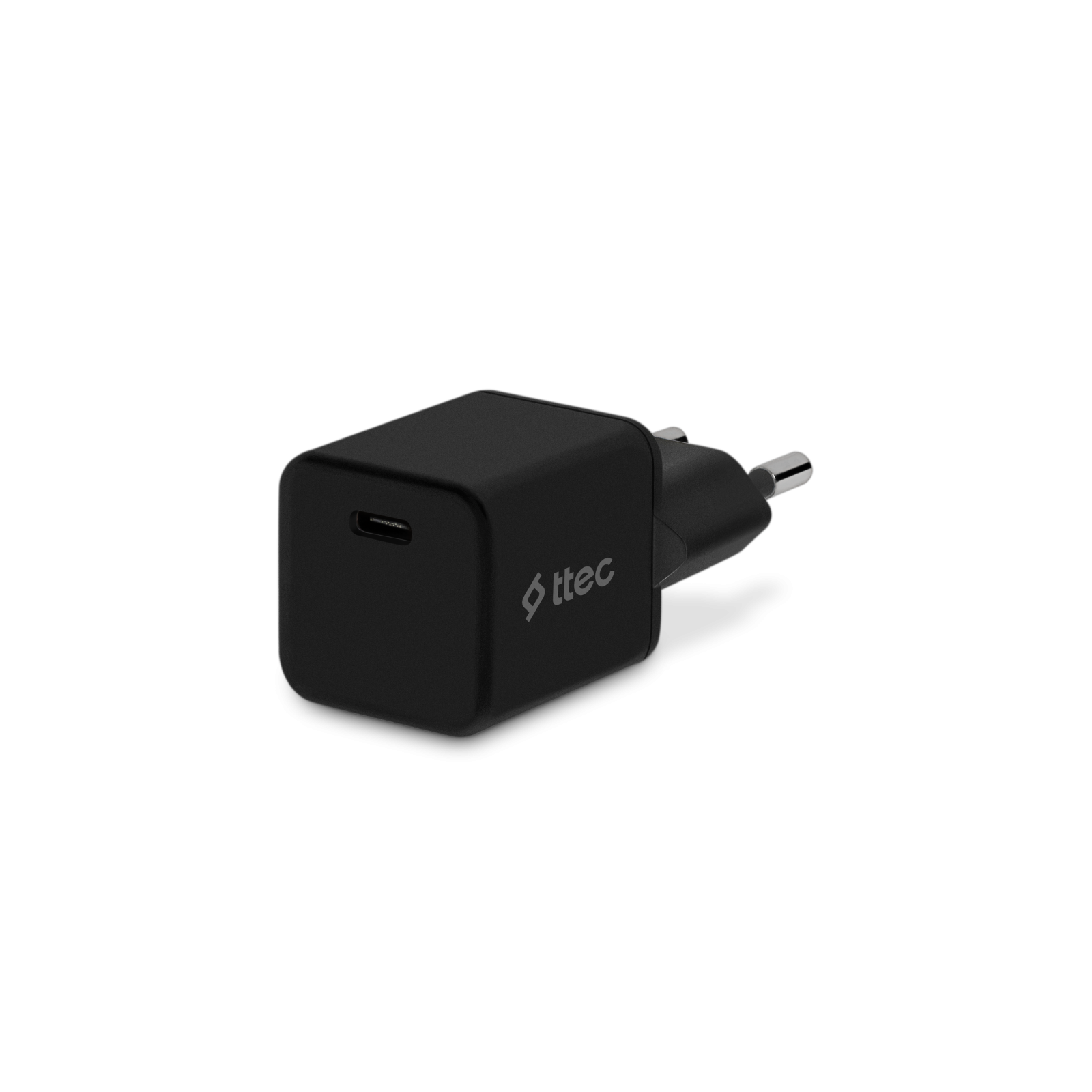 Зарядно 220V ttec SmartCharger 20W PD, USB-C - Черно