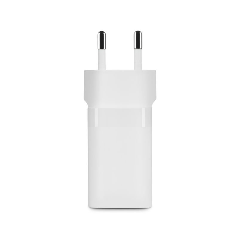 Зарядно 220V ttec SmartCharger Duo PD 45W Travel Charger USB-C+USB-A - Бяло